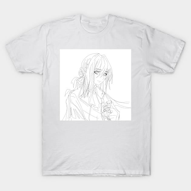 violet evergarden requiem T-Shirt by jorge_lebeau